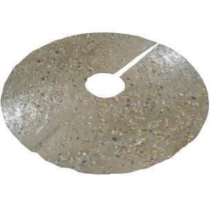 Jupon De Sapin En Polyester Brossé Eau en bordure de l'eau Shells Beach Océan Sand ét