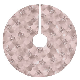 Jupon De Sapin En Polyester Brossé Échelle Mermaid Posh   Dusty Terracotta Peach Shee