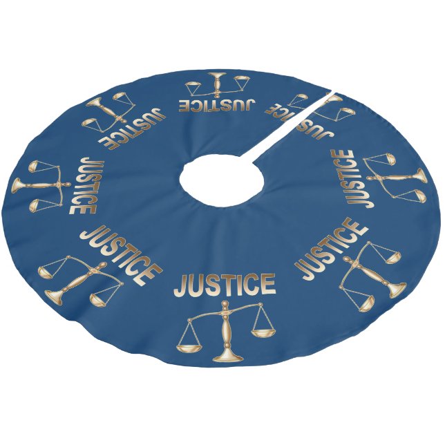 Jupon De Sapin En Polyester Brossé Échelles de justice (Angle)