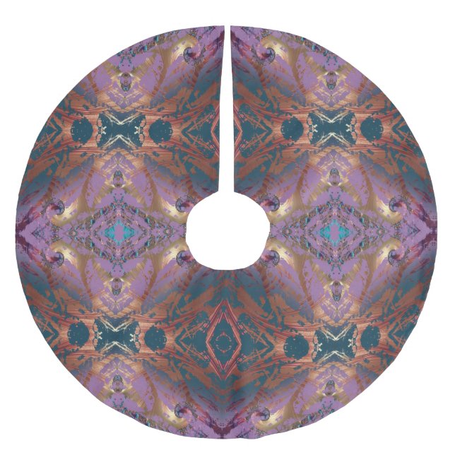 Jupon De Sapin En Polyester Brossé Élégant Abstrait (Devant)