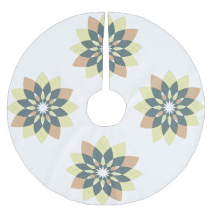 Jupon De Sapin En Polyester Brossé Élégante Étoile géométrique moderne éclate