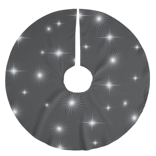 Jupon De Sapin En Polyester Brossé Élégante nuit étoilée (Devant)