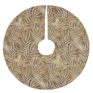 Jupon De Sapin En Polyester Brossé Elégante Parties scintillant d'or d'argent Foliage