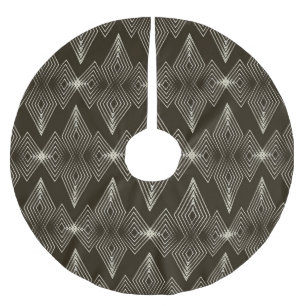 Jupon De Sapin En Polyester Brossé Éléments géométriques, ornement vintage sans coutu