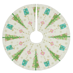 Jupon De Sapin En Polyester Brossé Éperche Vintage de vacances par studioxtine