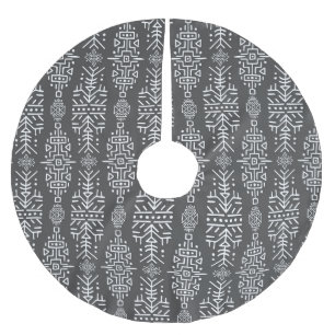 Jupon De Sapin En Polyester Brossé Ethnic Boho Chic : Une conception tribale transpar