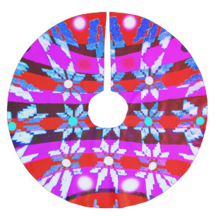 Jupon De Sapin En Polyester Brossé étoiles de Noël