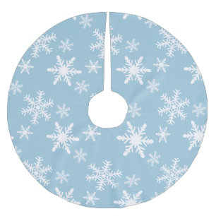 Jupon De Sapin En Polyester Brossé Flèches bleues et blanches