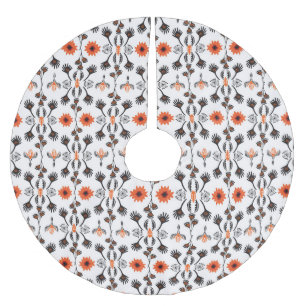Jupon De Sapin En Polyester Brossé Fleur à rayures bohème : vintage à main.