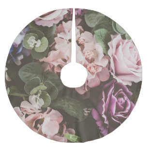 Jupon De Sapin En Polyester Brossé Fleur de bouquet, filtre vintage, beau fond