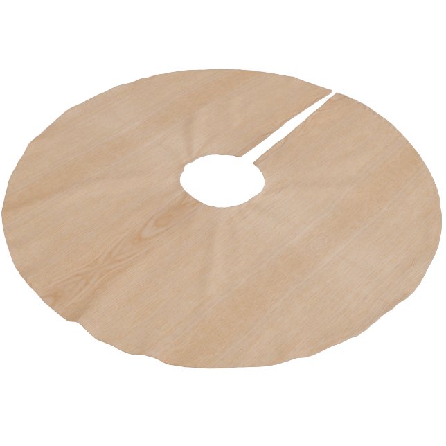 Jupon De Sapin En Polyester Brossé Fleurs de bois brun clair (Angle)