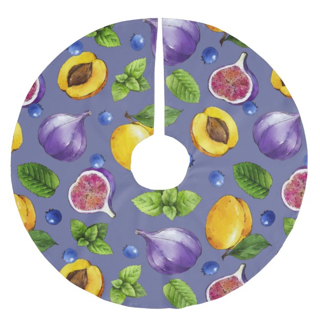 Jupon De Sapin En Polyester Brossé Fruits d'été (Devant)