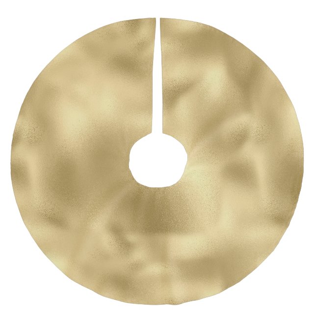 Jupon De Sapin En Polyester Brossé Glam Gold (Devant)