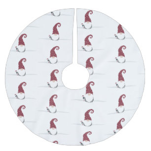 Jupon De Sapin En Polyester Brossé Gnome for the Holidays Design scandinave