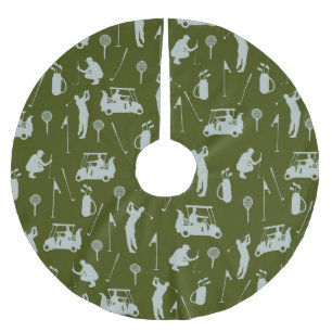 Jupon De Sapin En Polyester Brossé Golf Golfing sac de panier