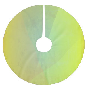 Jupon De Sapin En Polyester Brossé Gradation géométrique jaune moderne