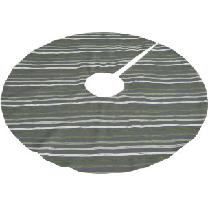 Jupon De Sapin En Polyester Brossé Gris Vert Gris Moderne Gris Gris Fêtes de Noël