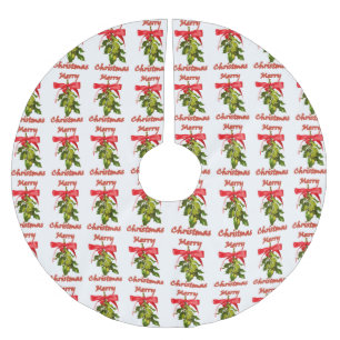 Jupon De Sapin En Polyester Brossé gui de Joyeux Noël