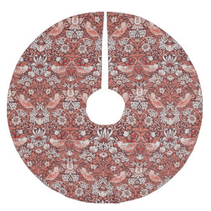 Jupon De Sapin En Polyester Brossé Guillaume Morris Strawberry Thief Oiseau en Terrac