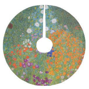 Jupon De Sapin En Polyester Brossé Gustav Klimt Fleur Jardin Cottage Nature
