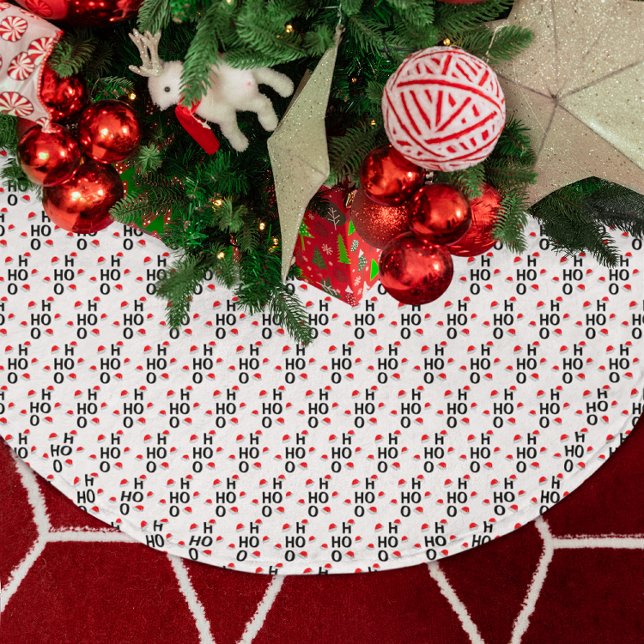 Jupon De Sapin En Polyester Brossé Ho Ho Ho : Joyeux Noël (Créateur téléchargé)