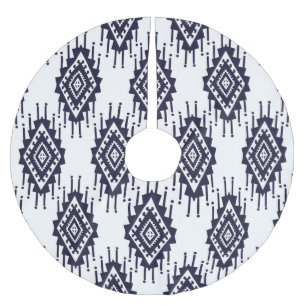 Jupon De Sapin En Polyester Brossé Ikat Boho Aztec Textile Motif