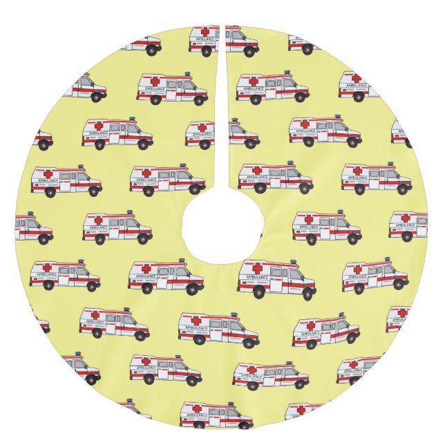 Jupon De Sapin En Polyester Brossé Illustration d'ambulance (Devant)