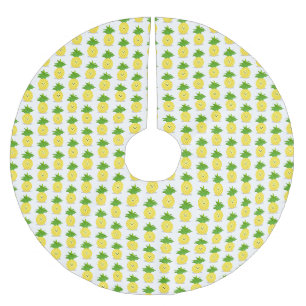 Jupon De Sapin En Polyester Brossé Illustration d'ananas mignon