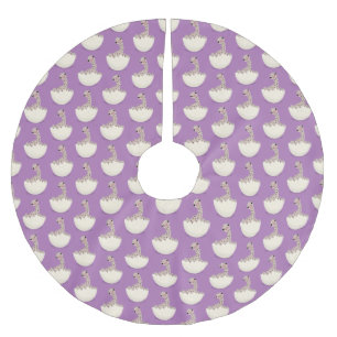 Jupon De Sapin En Polyester Brossé Illustration d'autruche pour bébé à couver mignon