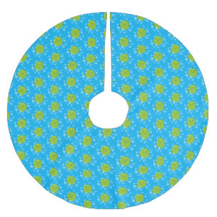 Jupon De Sapin En Polyester Brossé Illustration de bulles de chaux vert mou