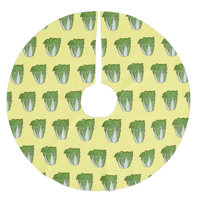 Jupon De Sapin En Polyester Brossé Illustration de chou chinois (Devant)