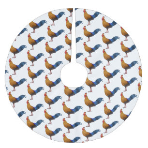 Jupon De Sapin En Polyester Brossé illustration de coq de Lafayette de dessin animé 