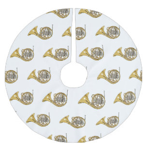 Jupon De Sapin En Polyester Brossé illustration de cor d'harmonie de dessin animé