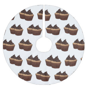 Jupon De Sapin En Polyester Brossé Illustration de Cupcake