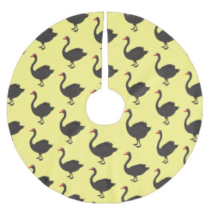 Jupon De Sapin En Polyester Brossé Illustration de cygne noir