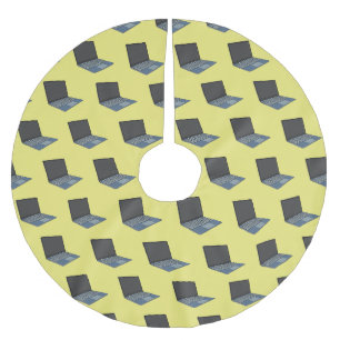 Jupon De Sapin En Polyester Brossé Illustration de dessin sur ordinateur portable