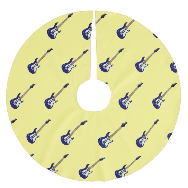 Jupon De Sapin En Polyester Brossé Illustration de guitare électrique (Devant)