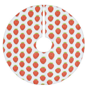Jupon De Sapin En Polyester Brossé Illustration de la fraise Cute kawaii