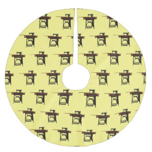 Jupon De Sapin En Polyester Brossé Illustration de la machine à coudre