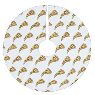 Jupon De Sapin En Polyester Brossé Illustration de la pizza