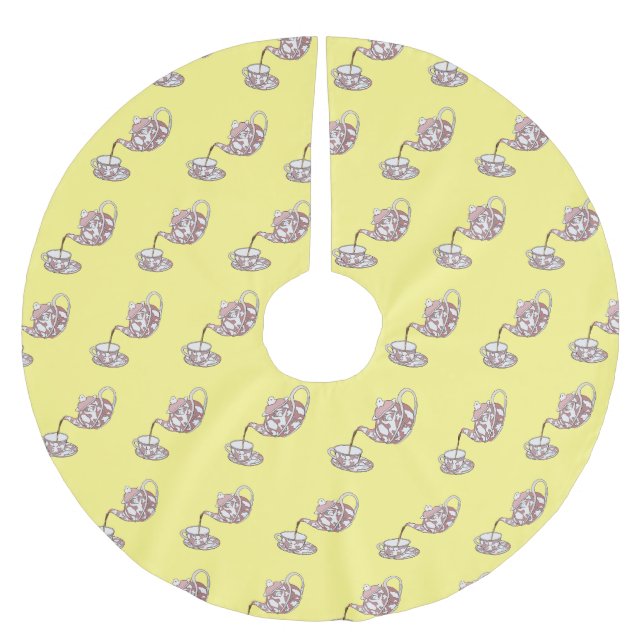 Jupon De Sapin En Polyester Brossé Illustration de la série Teacup (Devant)