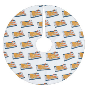 Jupon De Sapin En Polyester Brossé Illustration de la tempura crevette