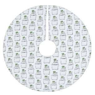 Jupon De Sapin En Polyester Brossé Illustration de lave-linge mignonne