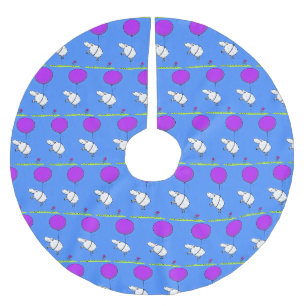 Jupon De Sapin En Polyester Brossé Illustration de l'humour en ballons de mouton mign