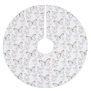 Jupon De Sapin En Polyester Brossé Illustration de papillon en verre