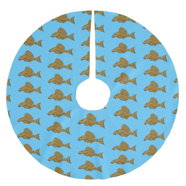 Jupon De Sapin En Polyester Brossé Illustration de poisson Pleco (Devant)