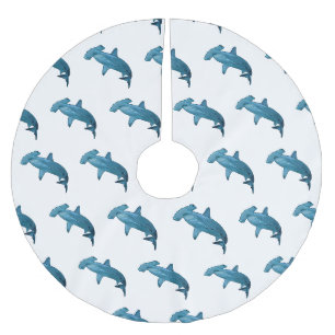 Jupon De Sapin En Polyester Brossé Illustration de requin marteau