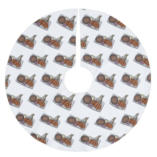 Jupon De Sapin En Polyester Brossé Illustration de Satay (Devant)