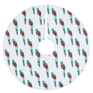 Jupon De Sapin En Polyester Brossé Illustration d'oiseau de quetzal resplendissant