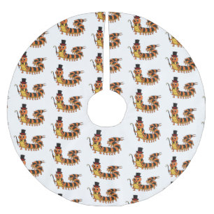 Jupon De Sapin En Polyester Brossé Illustration drôle de dessin animé centipede